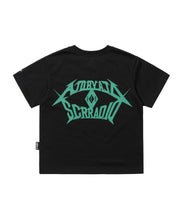 Load image into Gallery viewer, SCR x AJOBYAJO Mini T-shirt [BLACK]